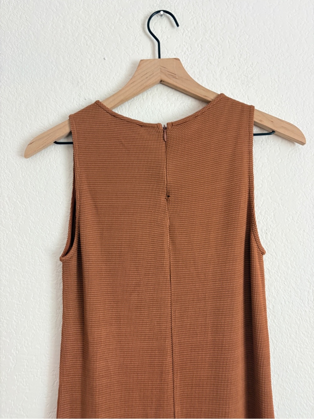 NWT Anine Bing Savannah Waffle Dress in Terra Cotta - Picture 14 of 15